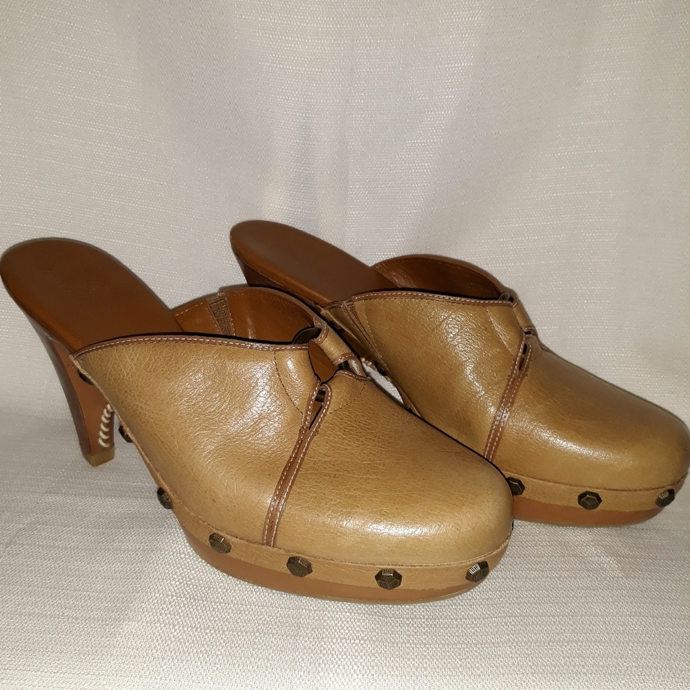 Cole Haan Clog Mule with Bronze Stud Size: 7.5